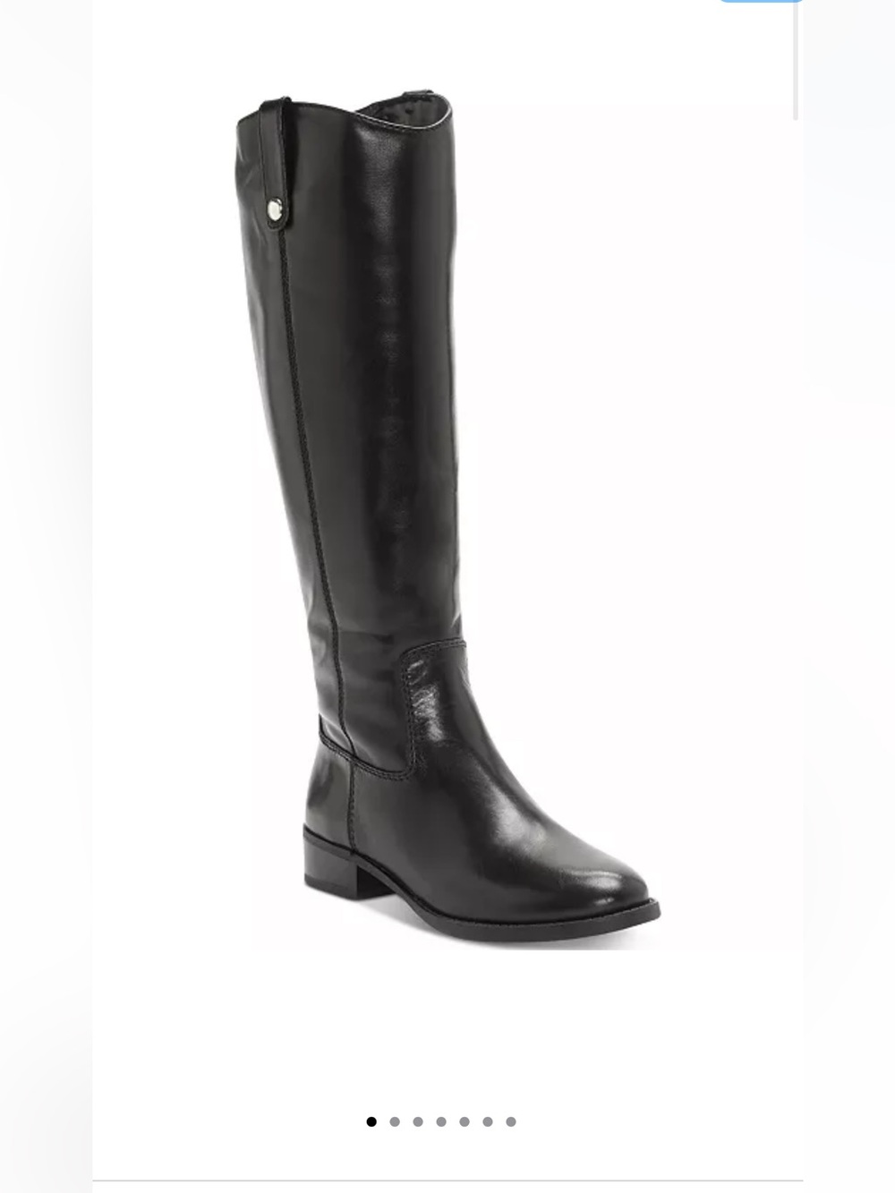 Inc fawne black riding boots leather nib sz 6 m
